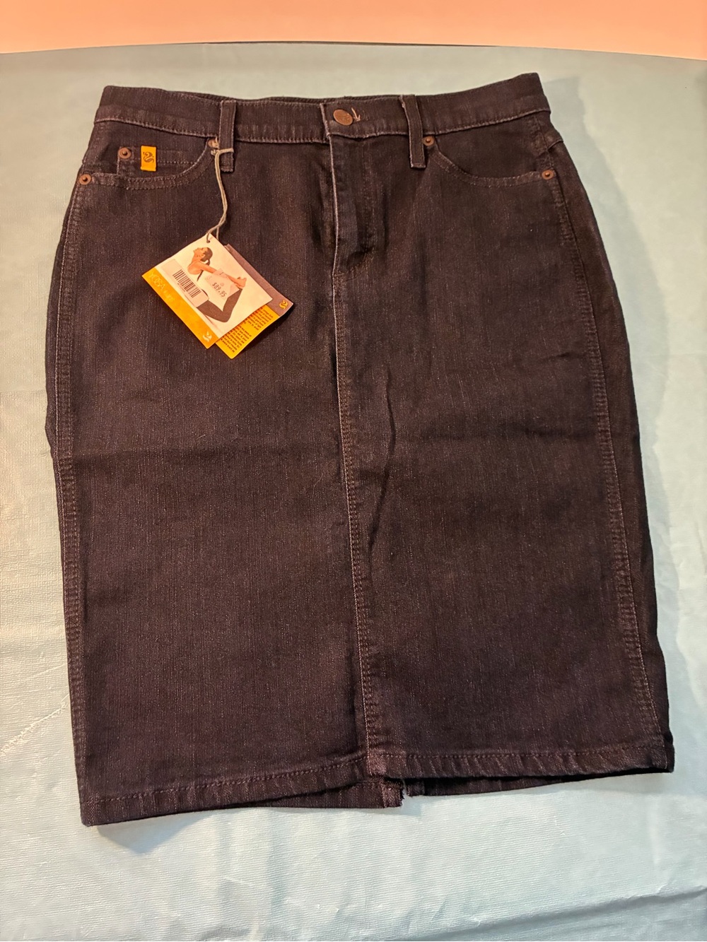 Second Yoga Jeans Women’s Dark Denim Pencil Skirt - Size 27